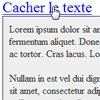 Afficher/Cacher un div(element) en javascript