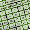 Faire un calendrier en javascript  avec un effet de transparence