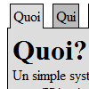 Système d'onglets en Javascript, (X)html et CSS dans la même page