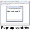 Ouvrir une nouvelle fenêtre (Pop-up) et la centrer en javascript