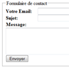 Formulaire de contact en php script