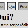 Faire des onglet en (X)html/CSS