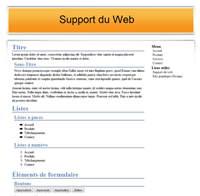 Kit graphique 27 - Design orange web 2.0 orange et blanc, sobre web 2.0, orange et blanc web 2.0 avec effets et transparence