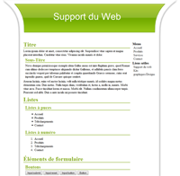 Kit graphique 28 - Design vert web 2.0 vert et blanc, sobre web 2.0, vert et blanc web 2.0
