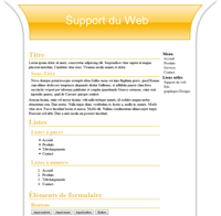 Kit graphique 29 - Design orange web 2.0 orange et blanc, sobre web 2.0, orange et blanc web 2.0