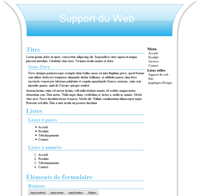 Kit graphique 30 - Design bleu web 2.0 bleu et blanc, sobre web 2.0, bleu et blanc web 2.0