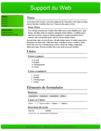Kit graphique 36 - Design vert sobre web 2.0 vert et blanc, sobre web 2.0
