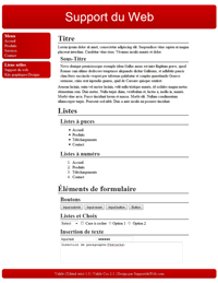Kit graphique 37 - Design rouge sobre web 2.0 rouge et blanc, sobre web 2.0