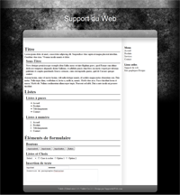 Kit graphique 41 - Design noir sobre web 2.0 noir gris blanc effets de transparence abstrait