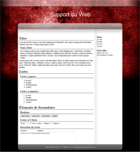 Kit graphique 42 - Design rouge et noir sobre web 2.0 noir rouge gris blanc effets de transparence abstrait