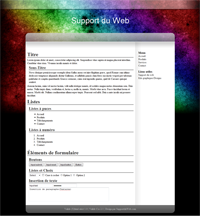 Kit graphique 45 - Design multicolore et noir sobre web 2.0 noir multicolore gris blanc effets de transparence abstrait