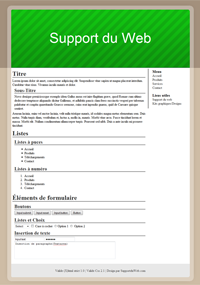 Kit graphique 48 - Design brun et vert simple web 2.0 - sobre style blogs blogger theme