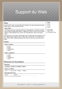 Kit graphique 50 - Design brun et gris simple web 2.0 - sobre style blogs blogger theme