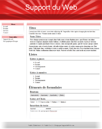 Kit graphique 52 - Design rouge et gris sobre web 2.0 - style blogs web 2.0 theme