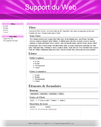 Kit graphique 54 - Design rose et gris sobre web 2.0 - style blogs web 2.0 theme