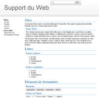 Kit graphique 06 - blanc et gris web 2.0