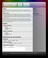 Kit graphique 67 - Design multi-colore sobre web 2.0 effets transparence - style web 2.0 theme