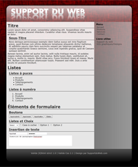 Kit graphique 68 - Design rouge sobre web 2.0 effets transparence - style web 2.0 theme