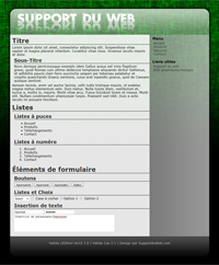 Kit graphique 69 - Design vert sobre web 2.0 effets transparence - style web 2.0 theme