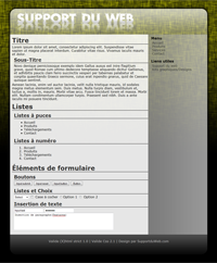 Kit graphique 71 - Design jaune sobre web 2.0 effets transparence - style web 2.0 theme