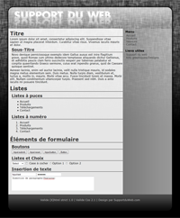Kit graphique 73 - Design gris sobre web 2.0 effets transparence - style web 2.0 theme