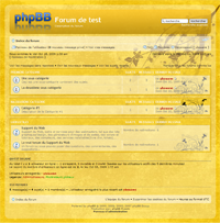 Style phpBB3 56 - Transparence jaune et orange web 2.0 - thème template design