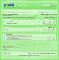 Style phpBB3 58 - Transparence vert web 2.0 - thème template design