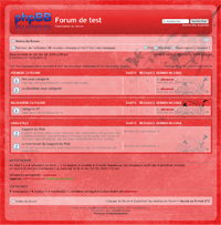 Style phpBB3 60 - Transparence rouge web 2.0 - thème template design